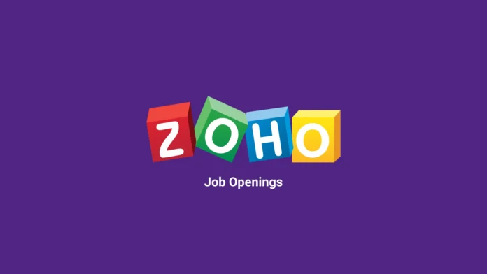 Zoho job